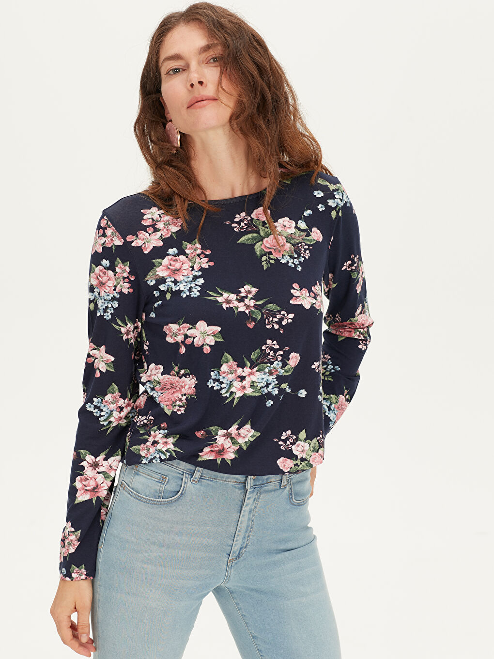 Woman NAVY T-Shirt-1