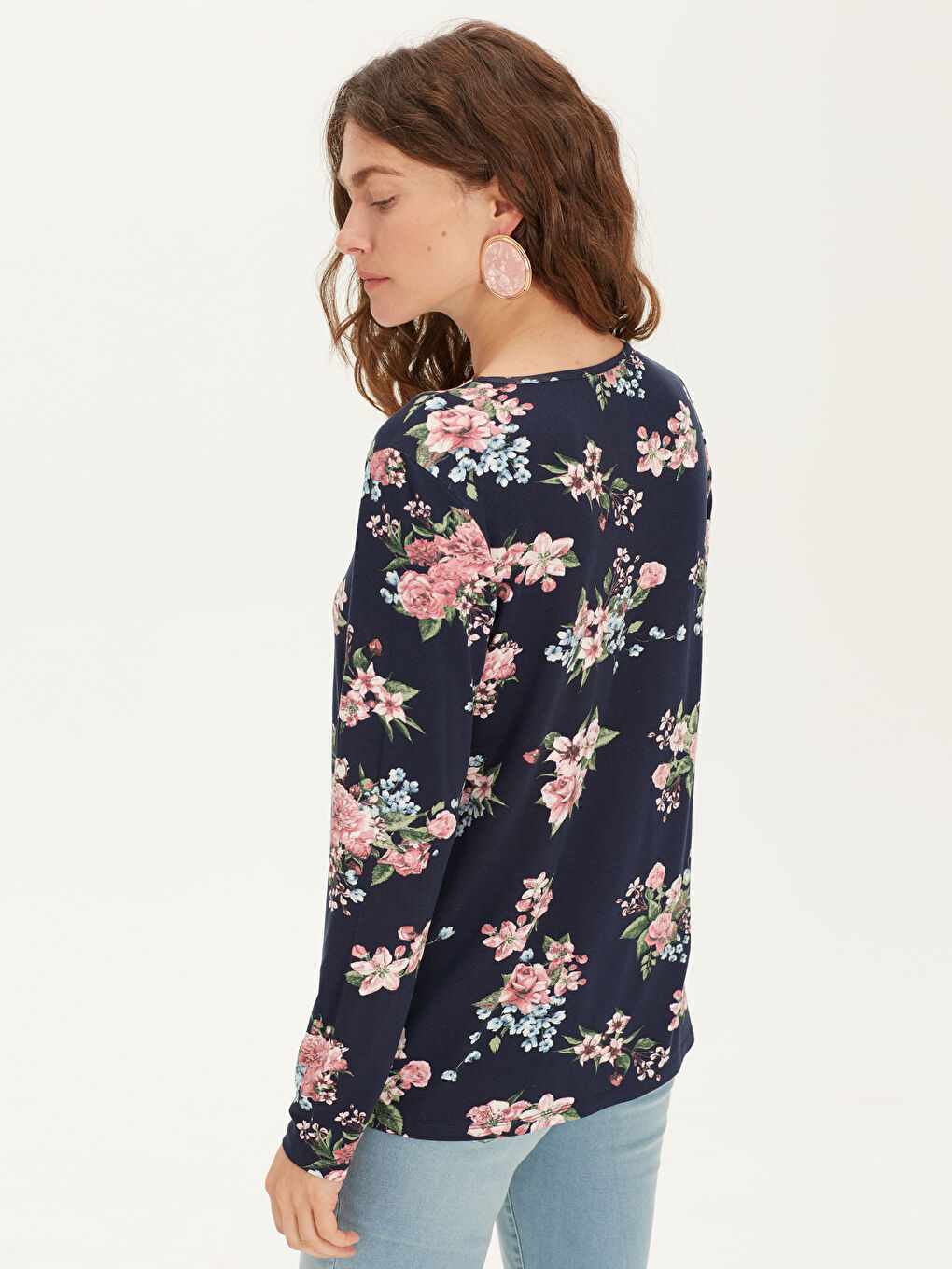 Woman NAVY T-Shirt-3