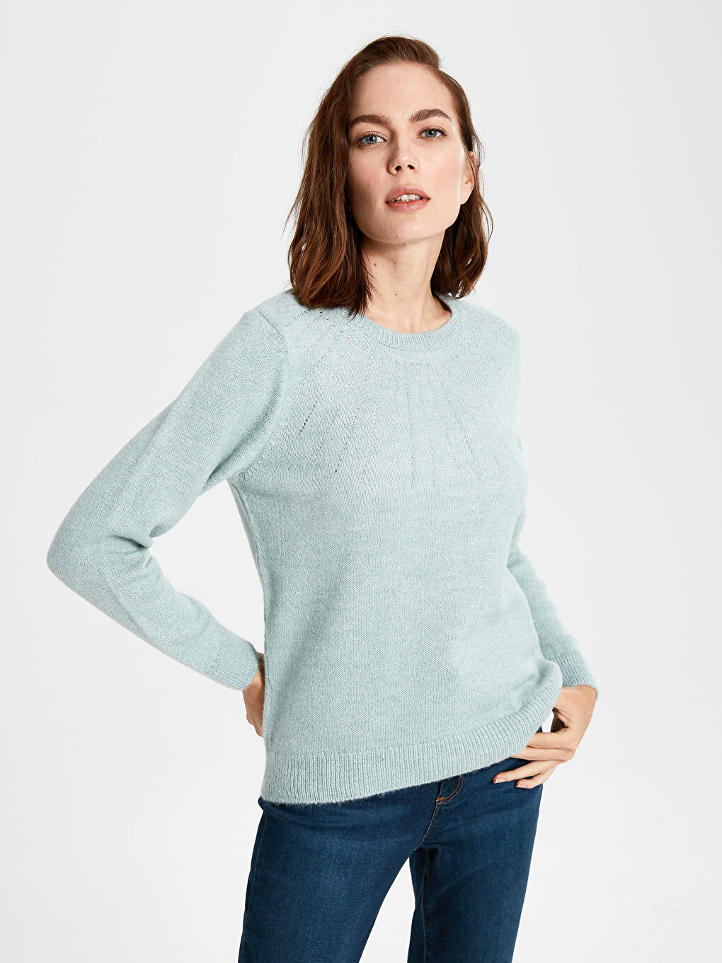 Әйелдер жасыл Жемпір-1