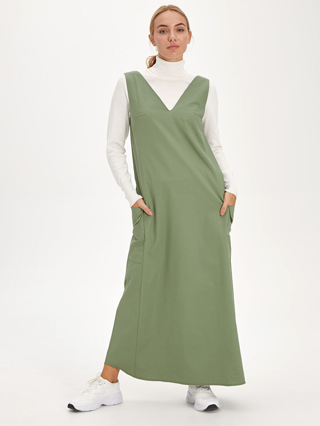 Woman KHAKI Dress-1