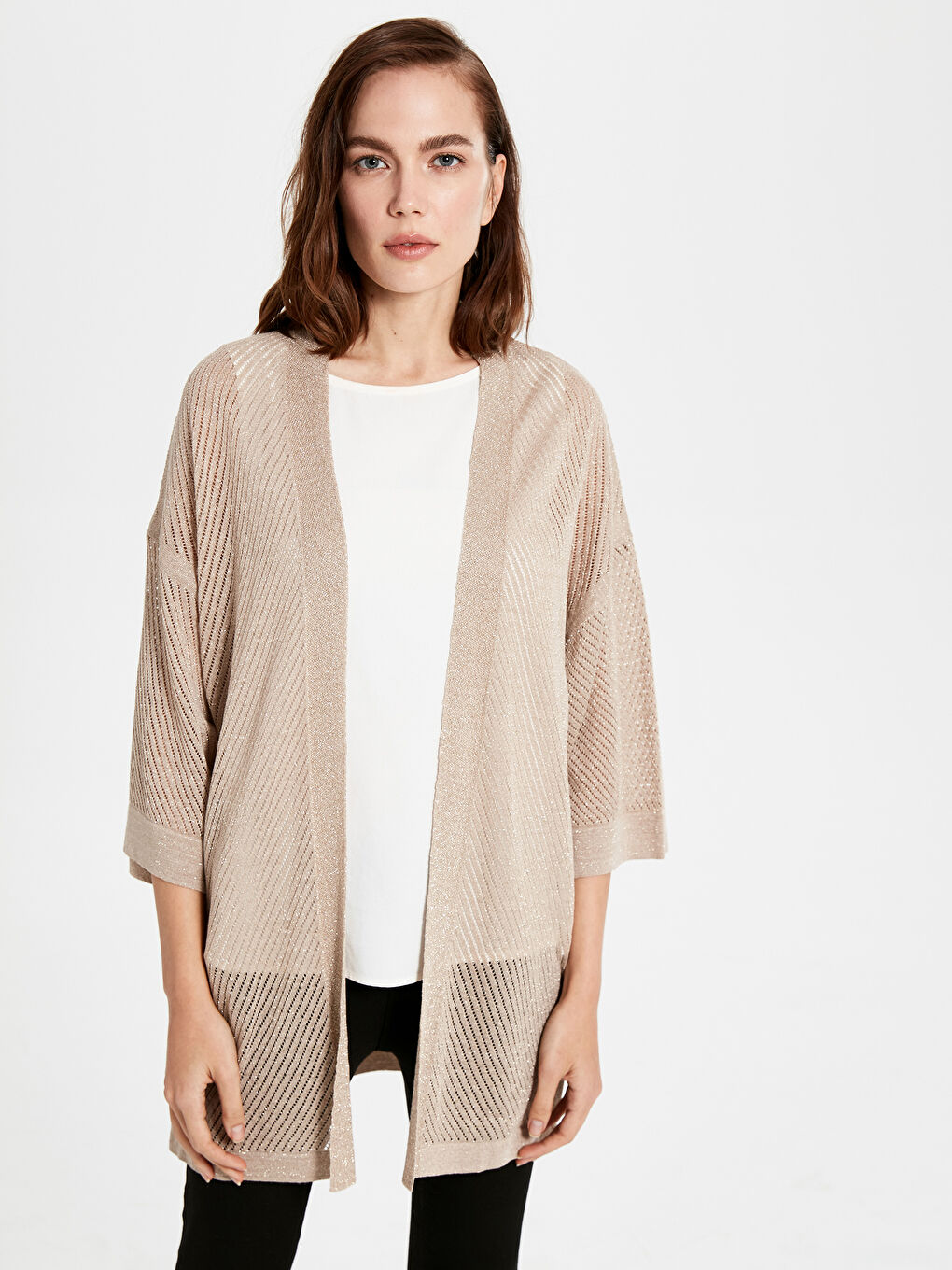 Жінка БЕЖЕВИЙ Кардиган-2