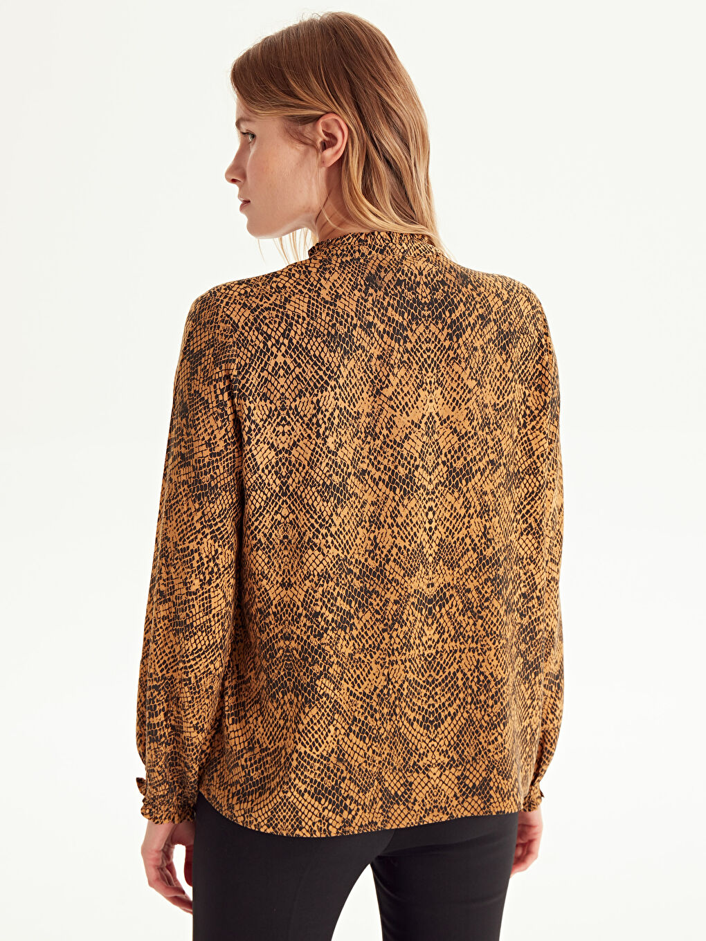 Sarı Baskılı Bluz-2