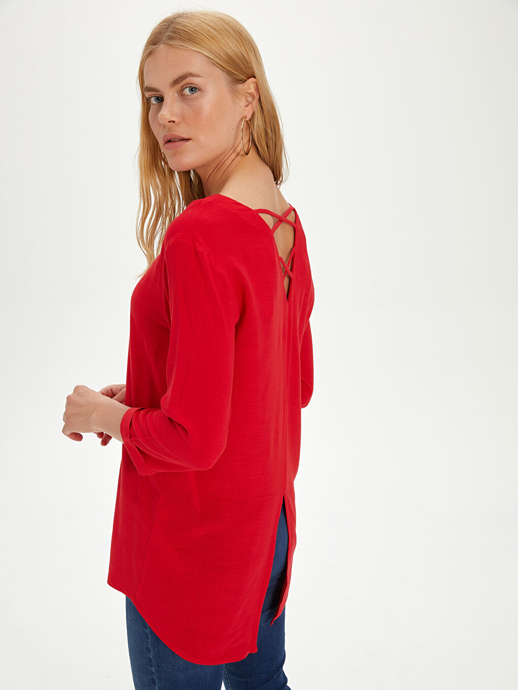 Женщины Красный Туника-2