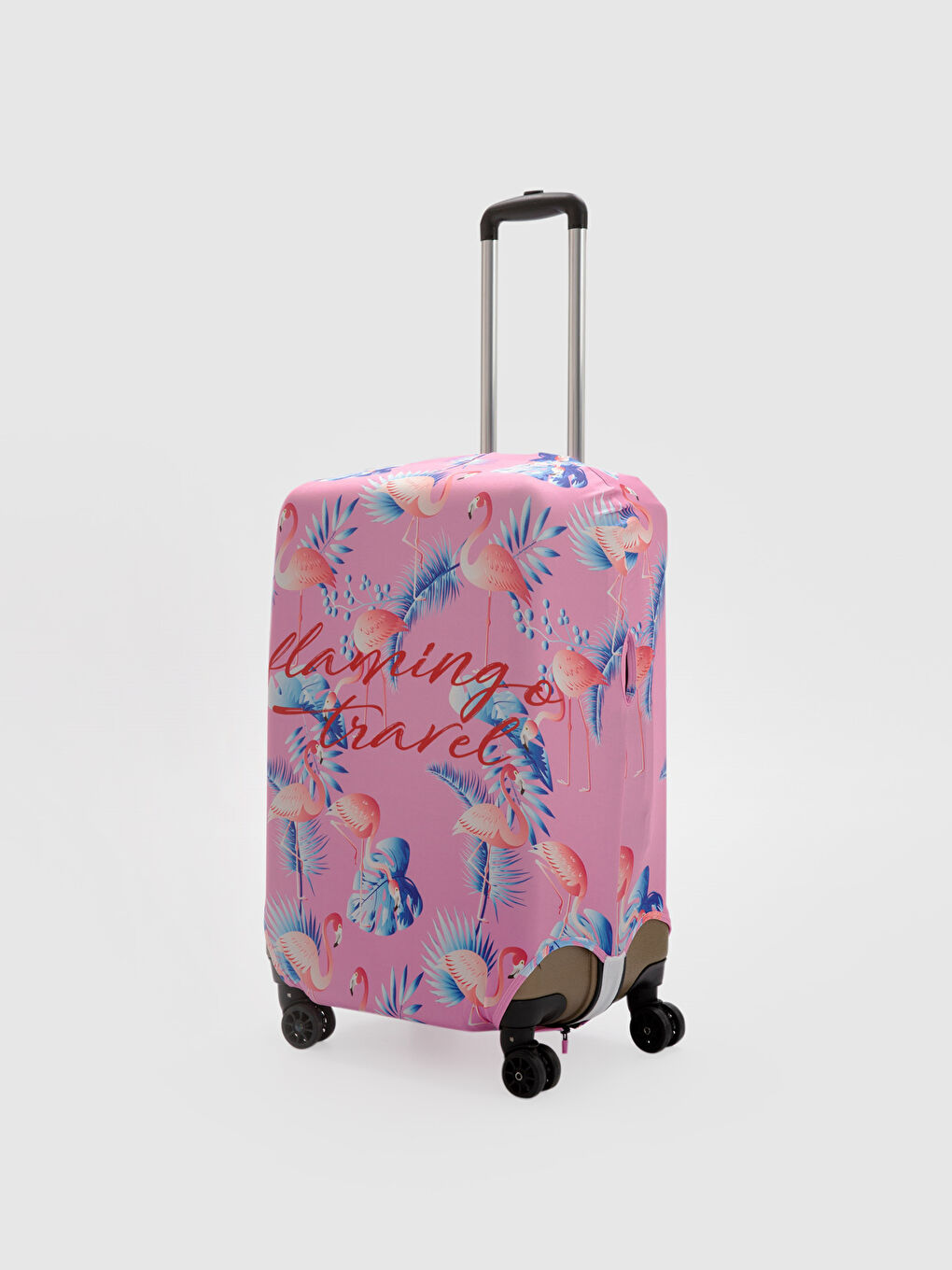 Fuşya Orta Boy Valiz Kılıfı-1