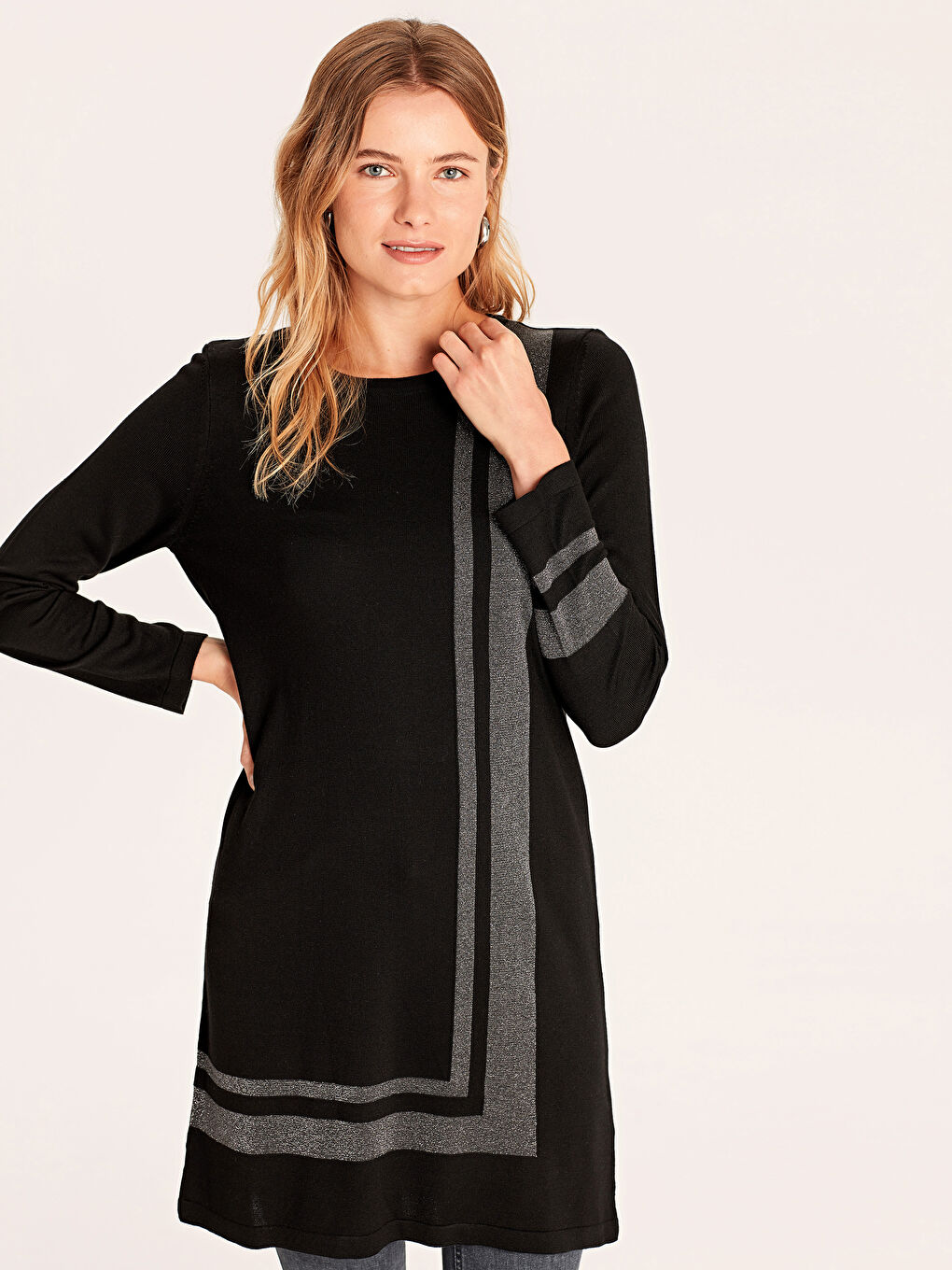 Crew Neck Women's Tunic-1