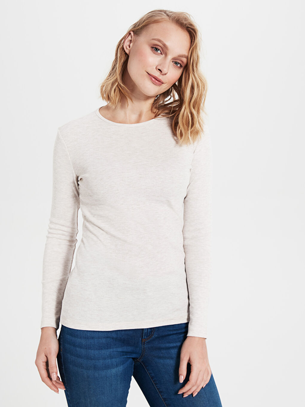 T-shirt BEIGE Femme-1