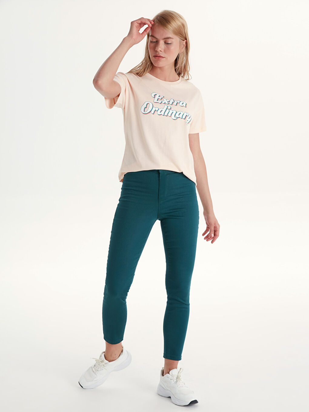 LCW Vision Woman PETROL Trousers -9WP011Z8-D1B