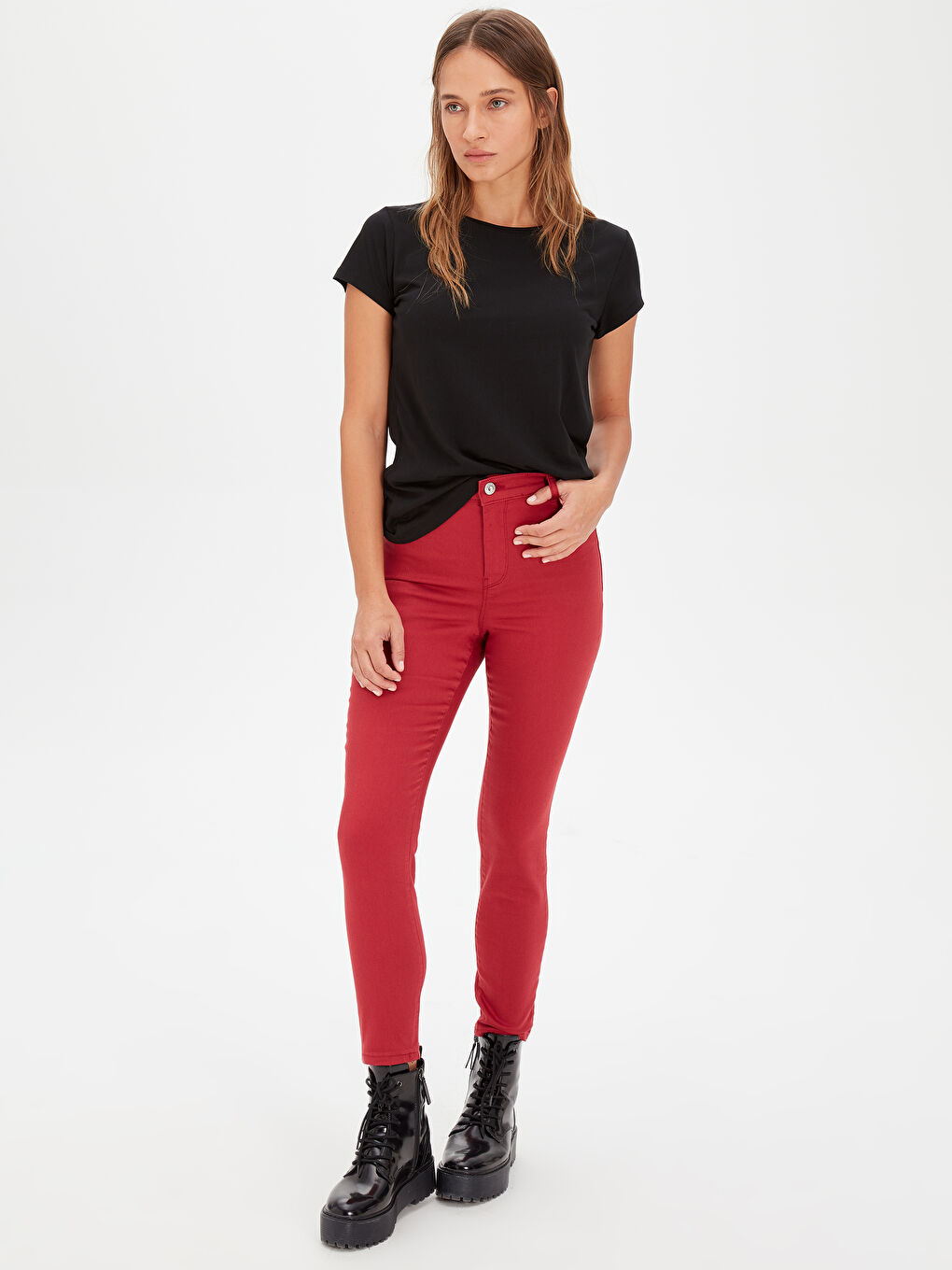 LCW Vision Woman RED Trousers -9WP011Z8-L1W