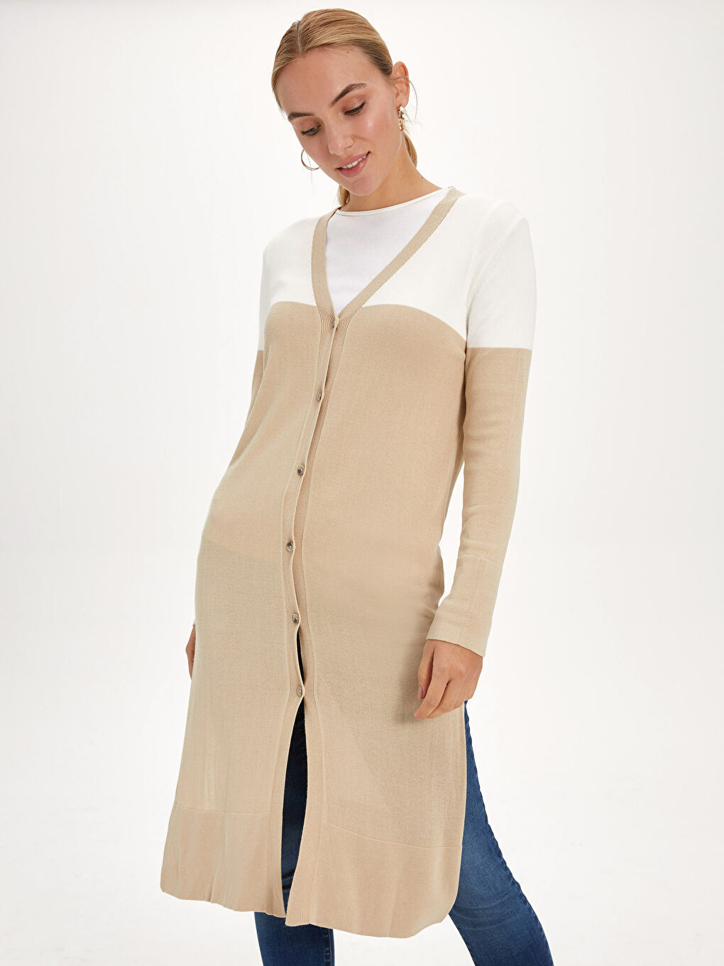 LCW Modest كارديجان بيج فاتح / ايكرو امرأة -9WP289Z8-DF7