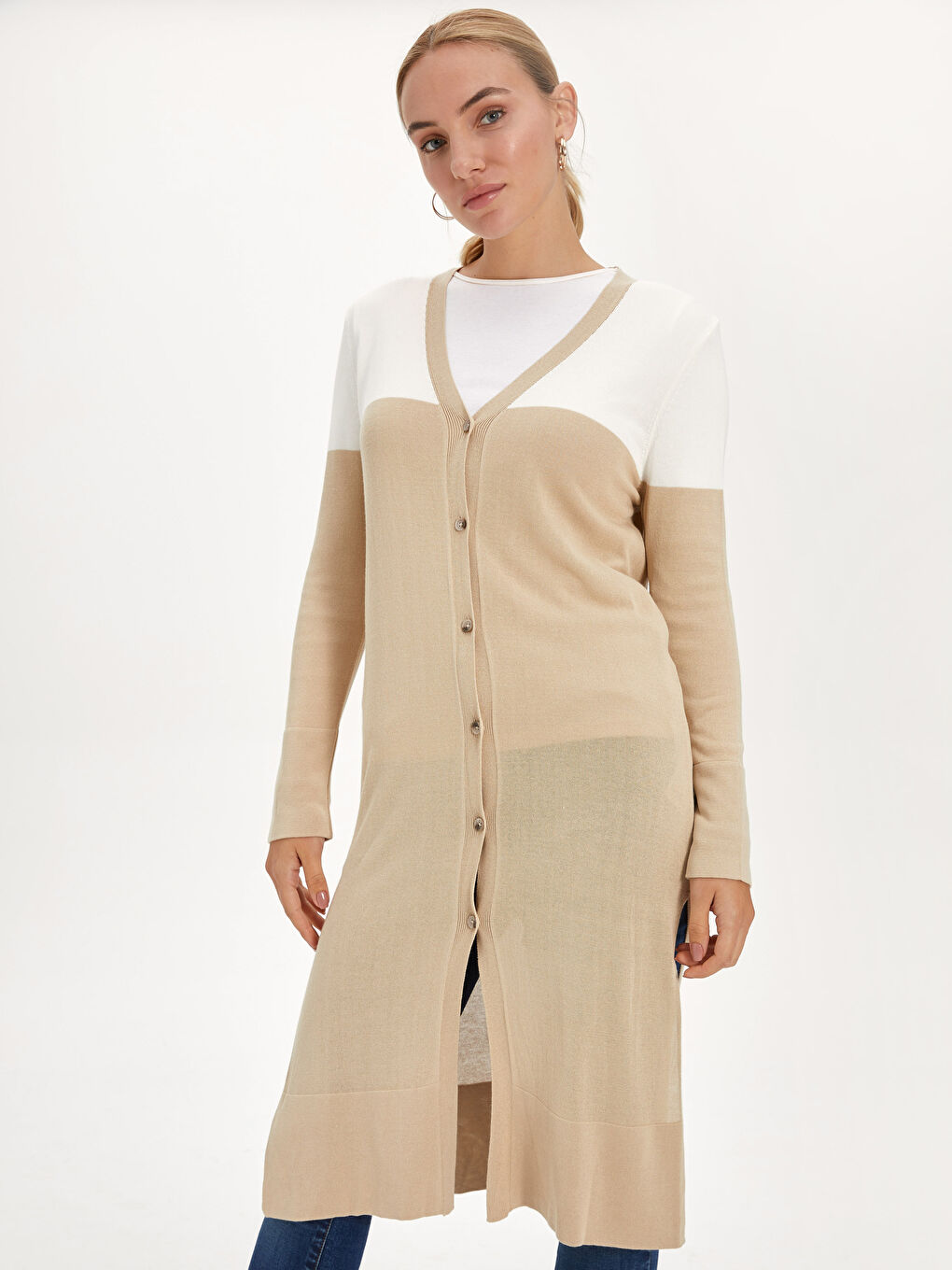 LCW Modest كارديجان بيج فاتح / ايكرو امرأة -9WP289Z8-DF7