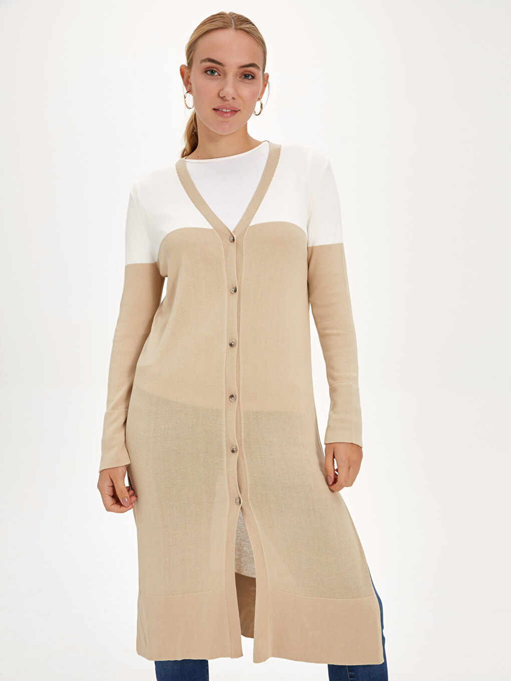 LCW Modest كارديجان بيج فاتح / ايكرو امرأة -9WP289Z8-DF7