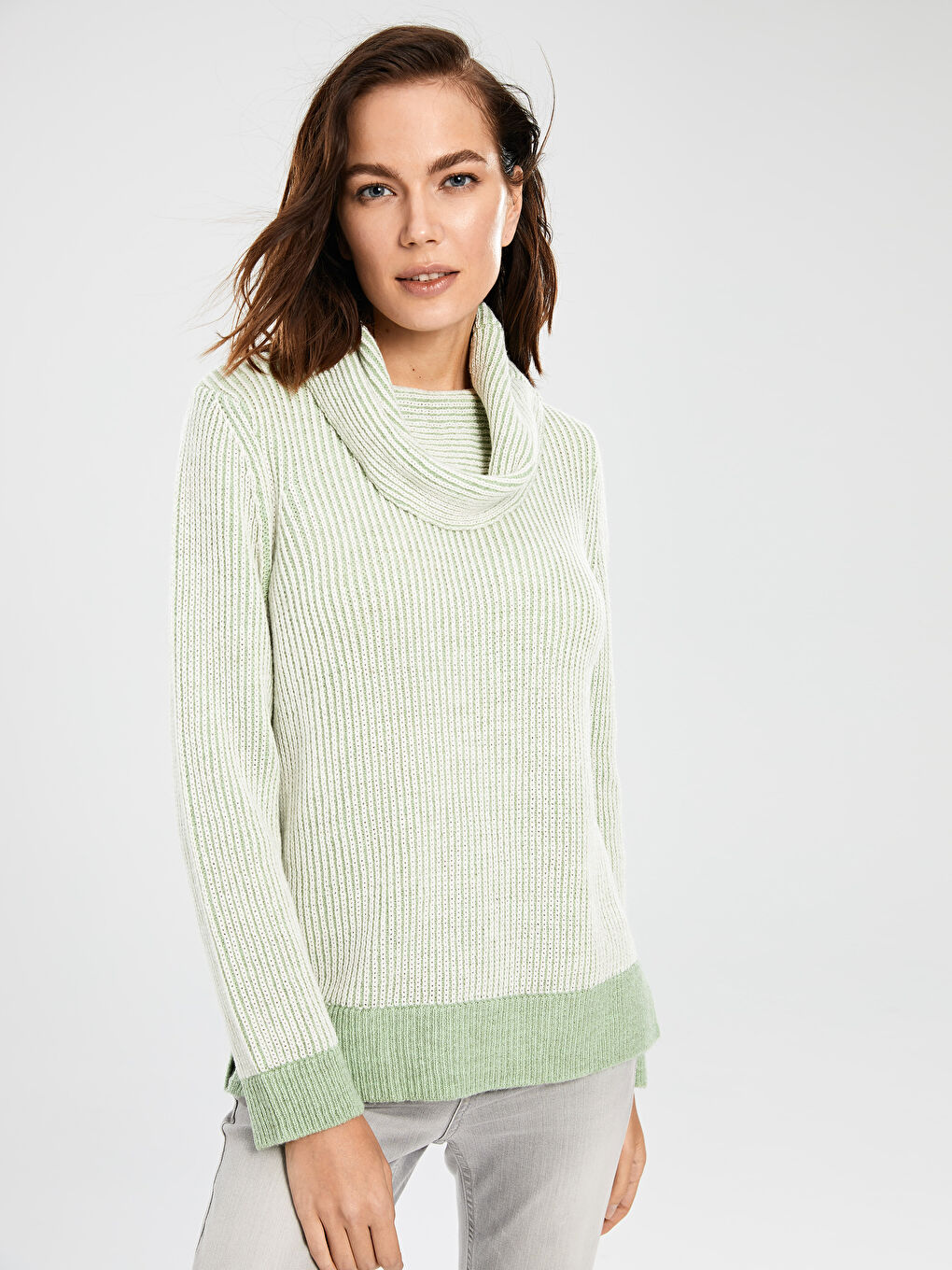 Әйелдерге арналған қалқан жағалы жемпір-1