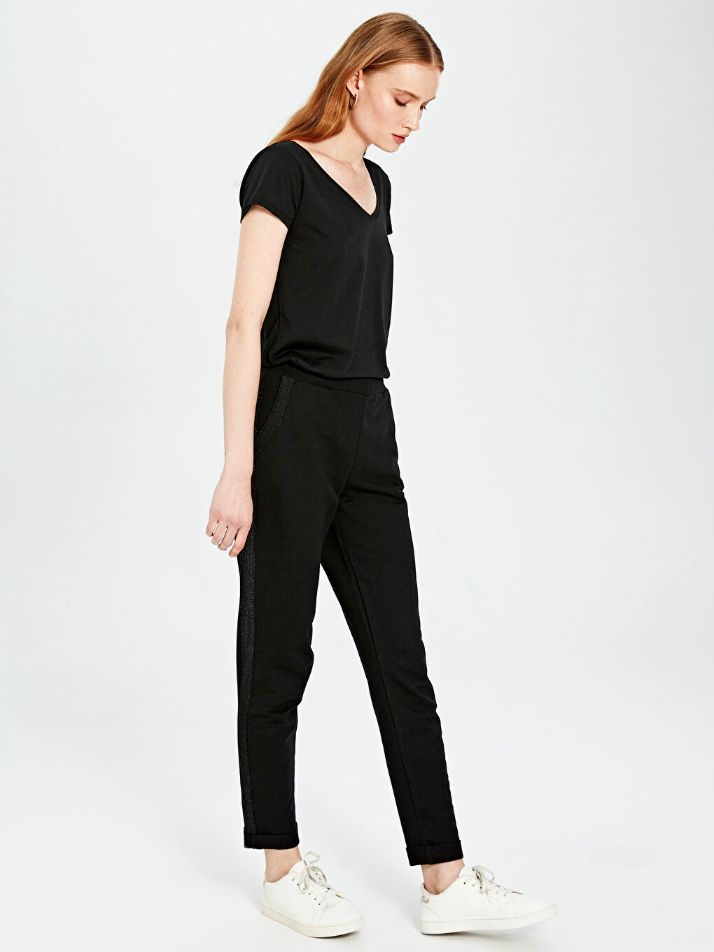 Siyah Kadın Eşofman Altı