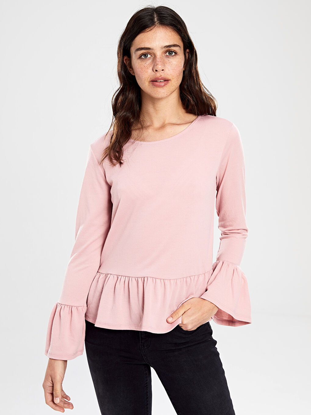 Pembe Açık Gülkurusu Tişört-1