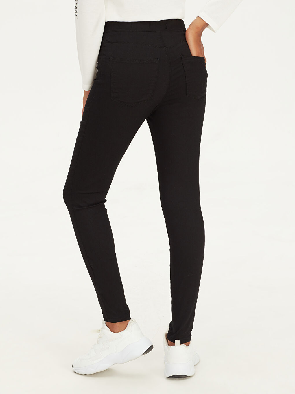 Siyah Jüpiter Süper Skinny Fit Kadın Jean Pantolon-4