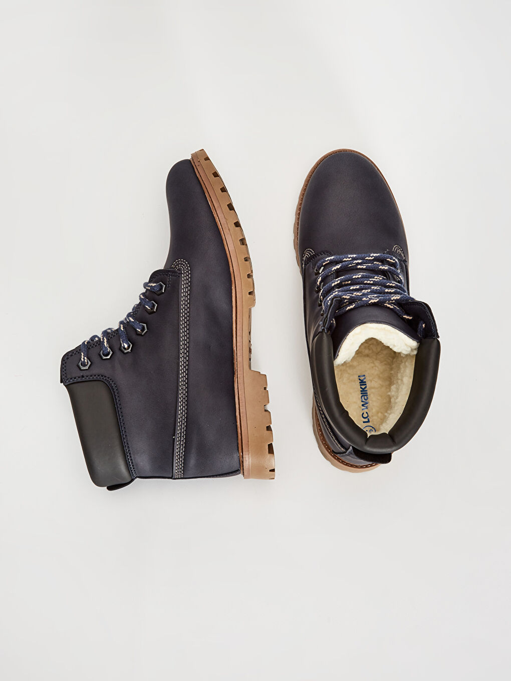 Lacivert Bağcıklı Bilek Boy Kadın Bot-1