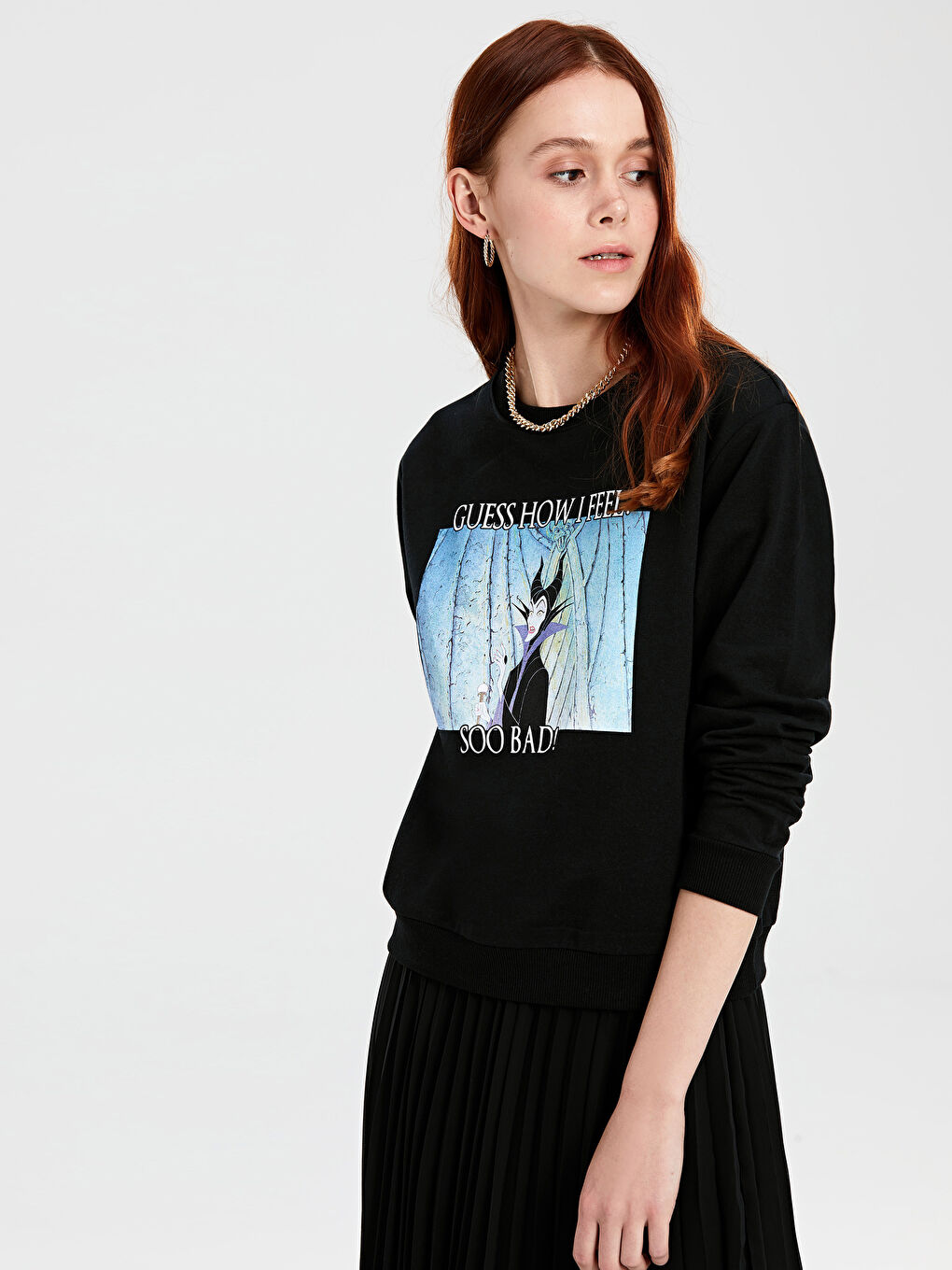 Woman BLACK Sweatshirt-1
