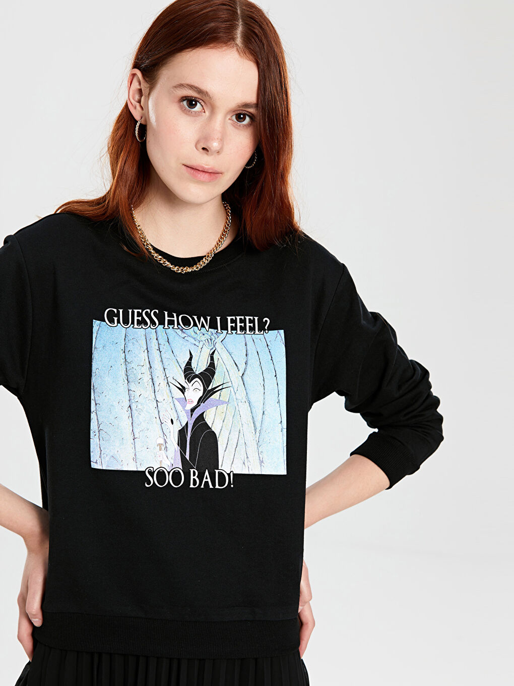 Woman BLACK Sweatshirt-2