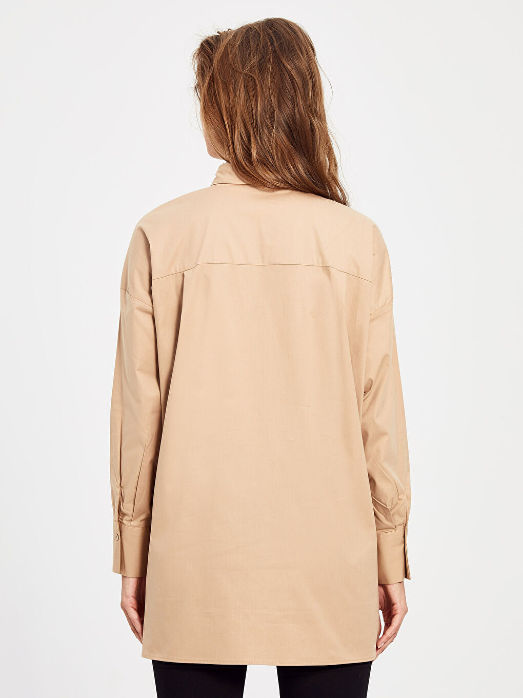 Oversize Poplin Women's Tunic-2