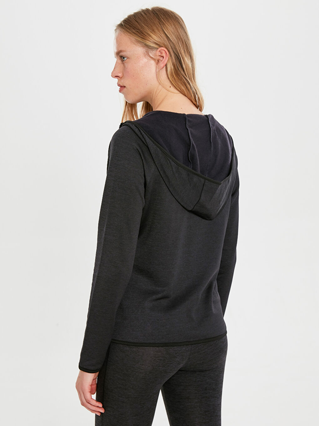 Sweat zippé NOIR Femme-3