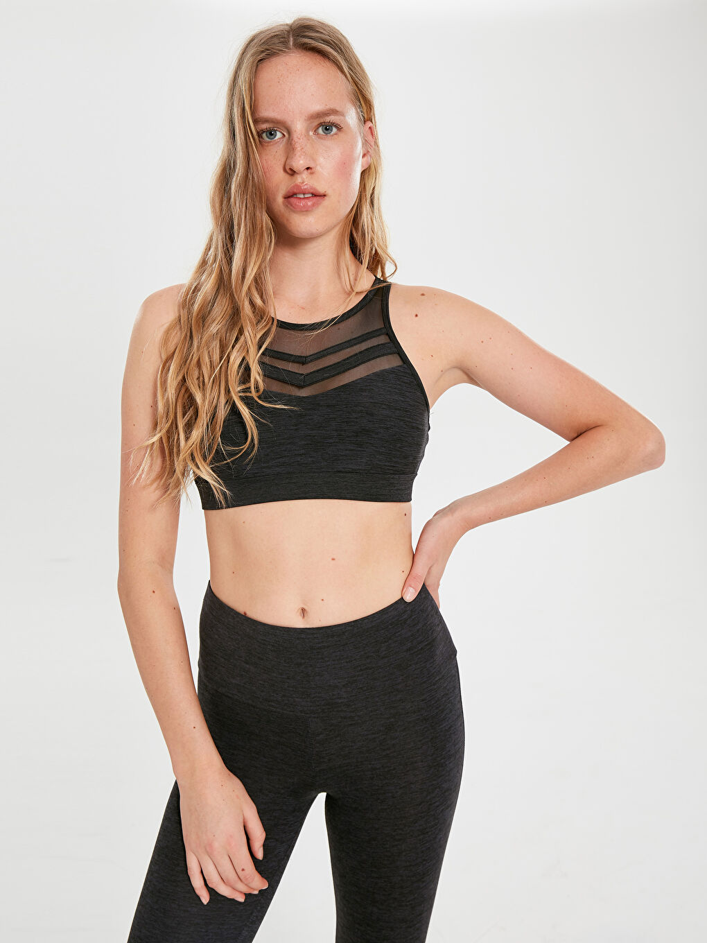 Antrasit Aktif Spor Kadın Yarım Atlet-2