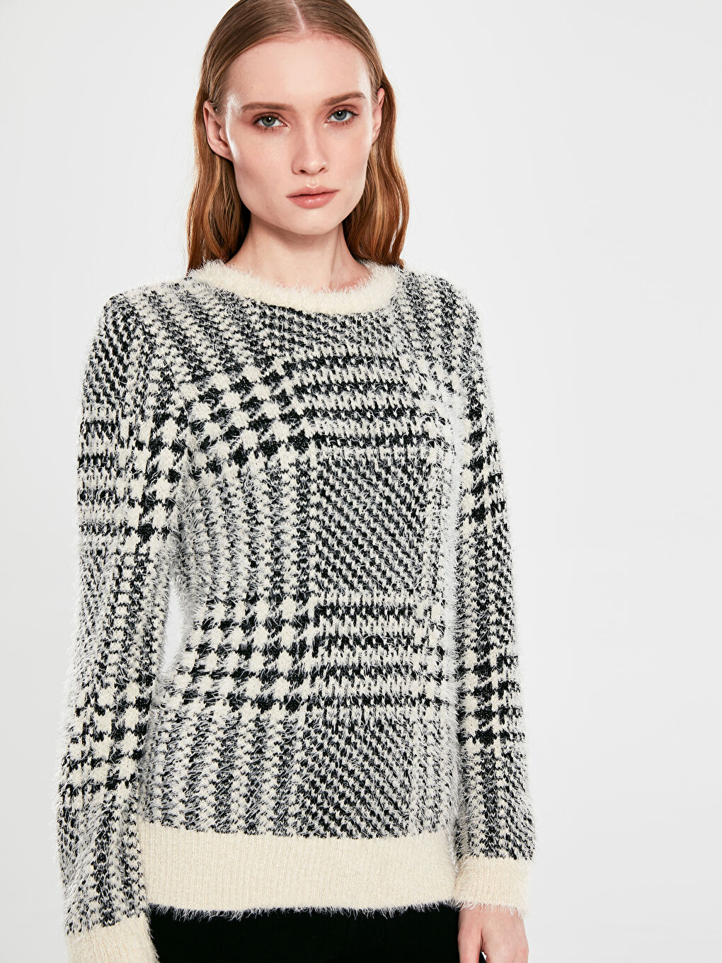 Жінка СІРО-ЖОВТИЙ Светр-1