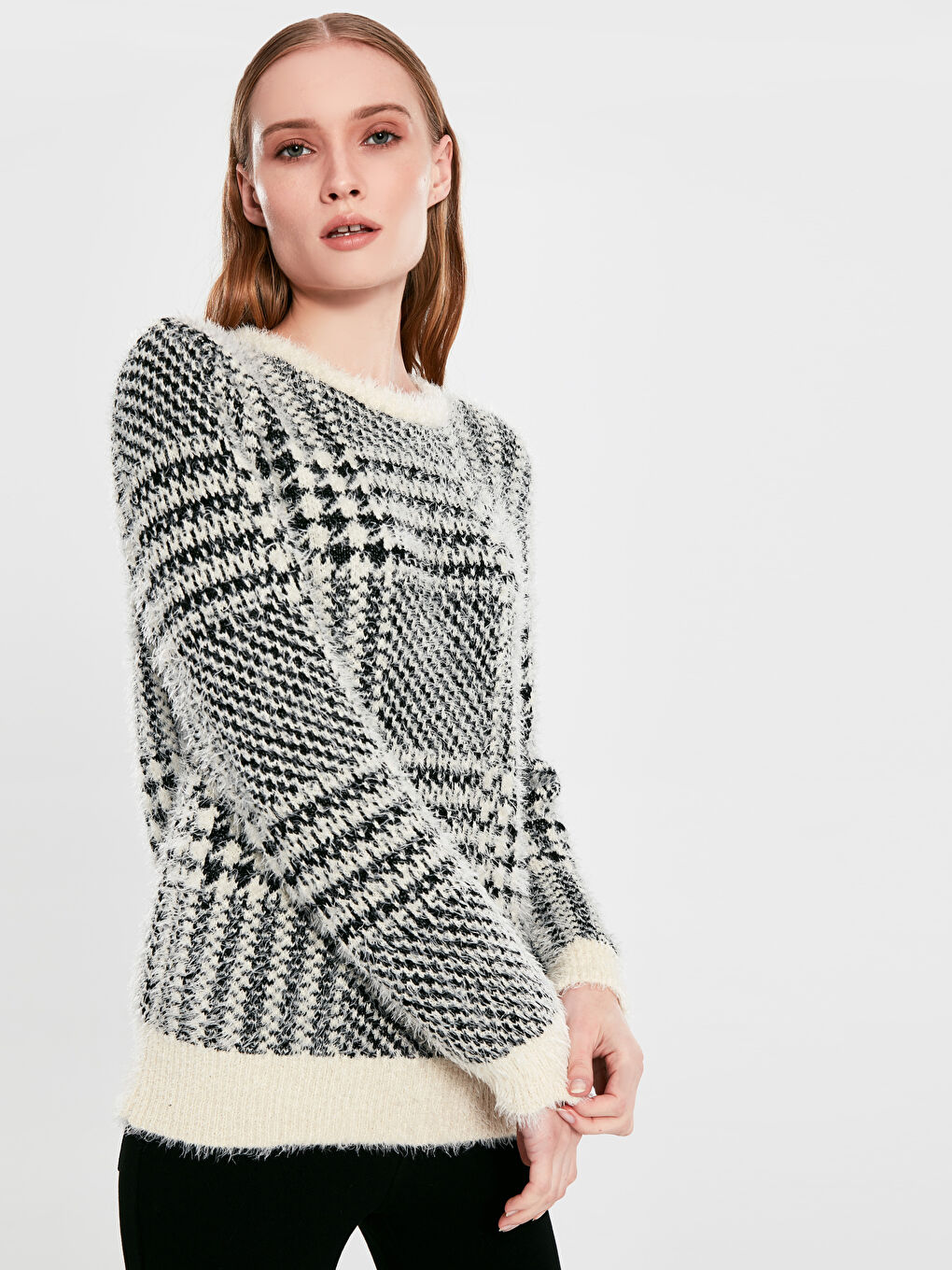 Жінка СІРО-ЖОВТИЙ Светр-2