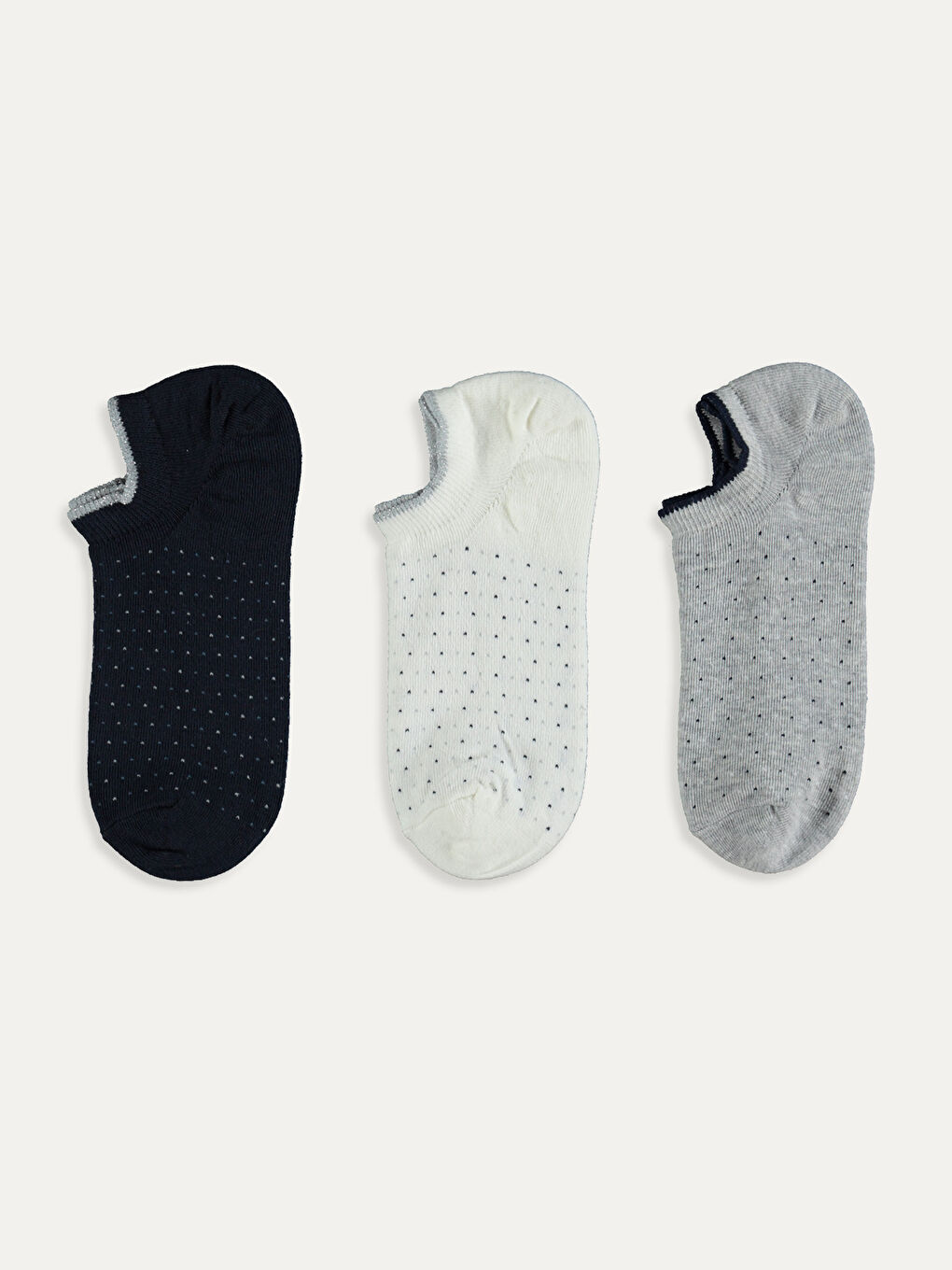 Gri Melanj Patik Çorap-1