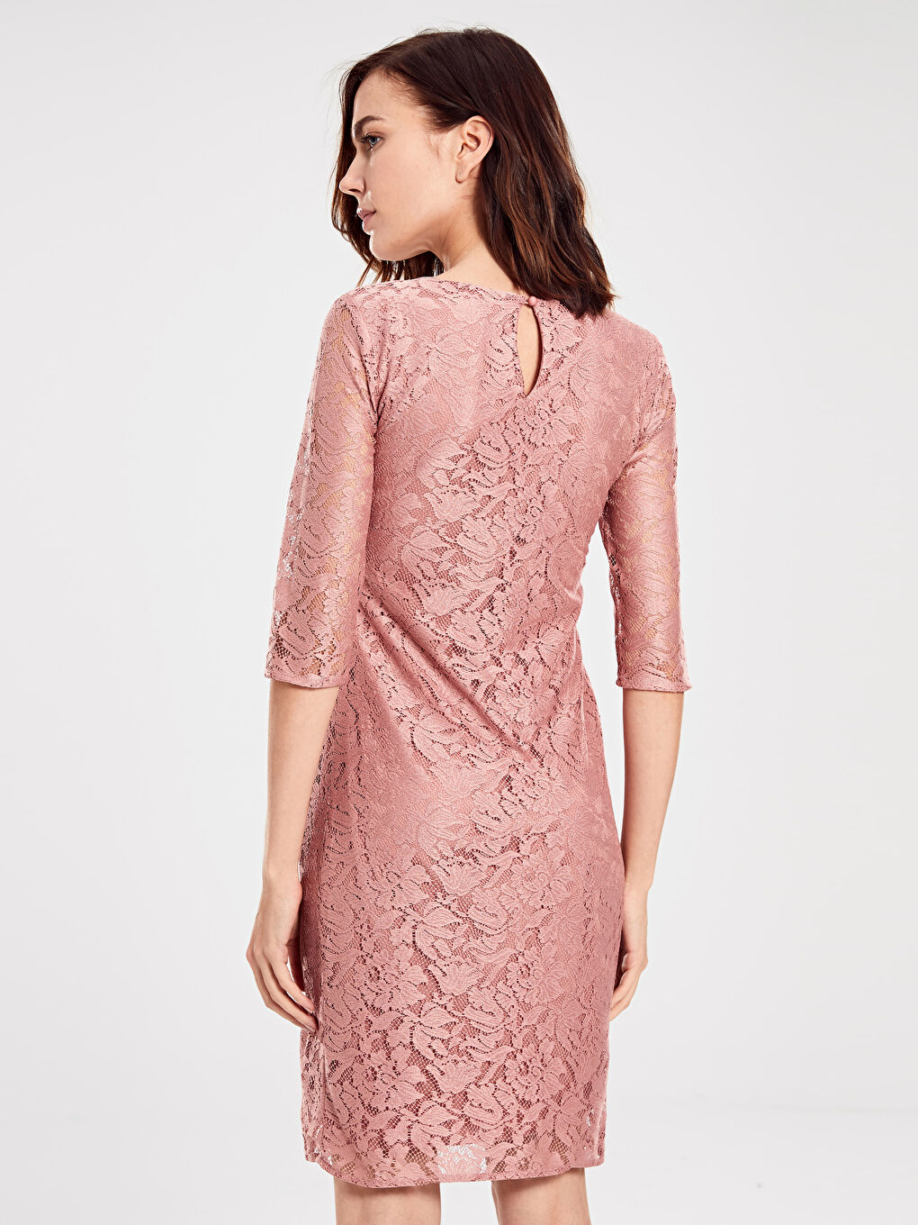 Женщины Розовый Платье-2