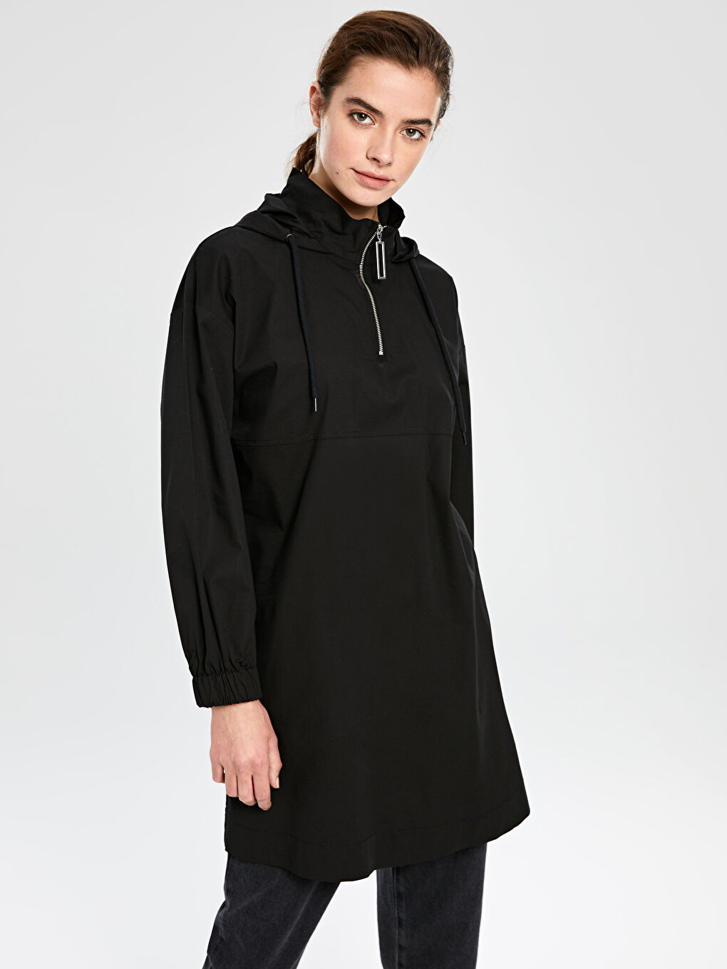 Cotton Tunic with Hood-2