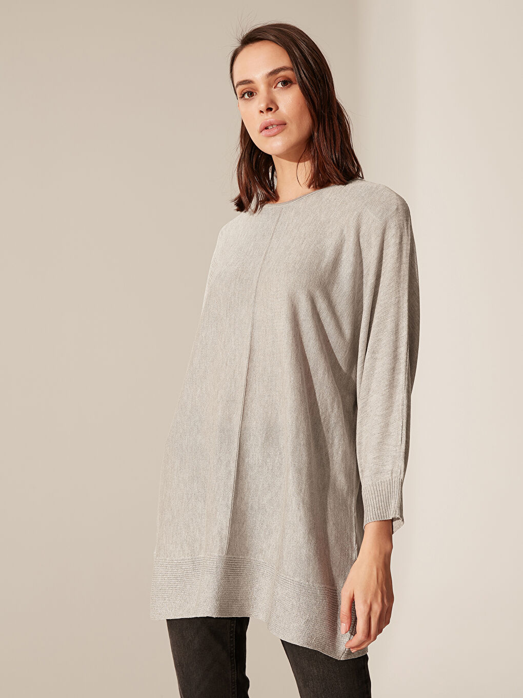 Дөңгелек жағалы әйелдерге арналған туника-1