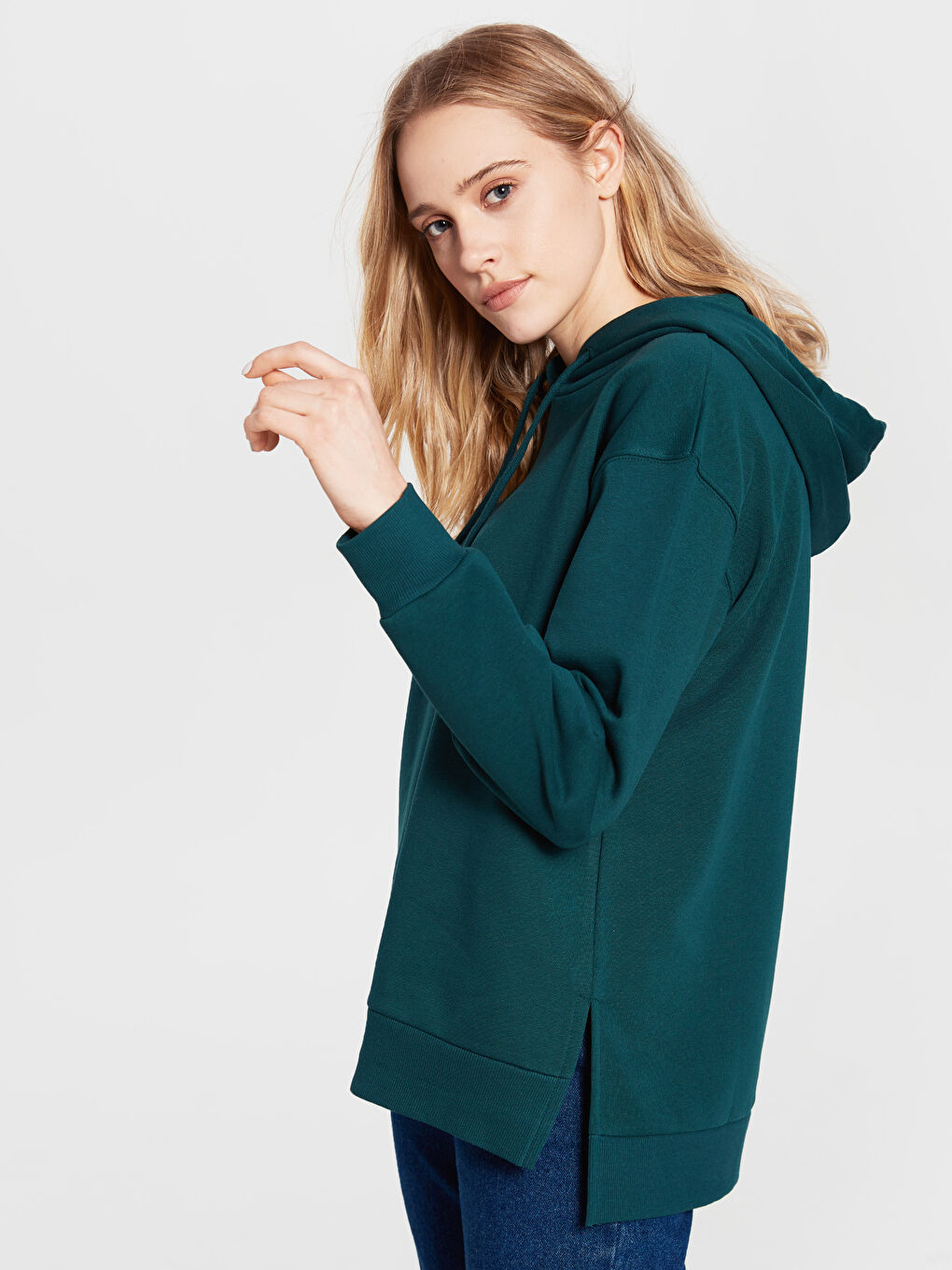 Koyu Yeşil Hoodie-1