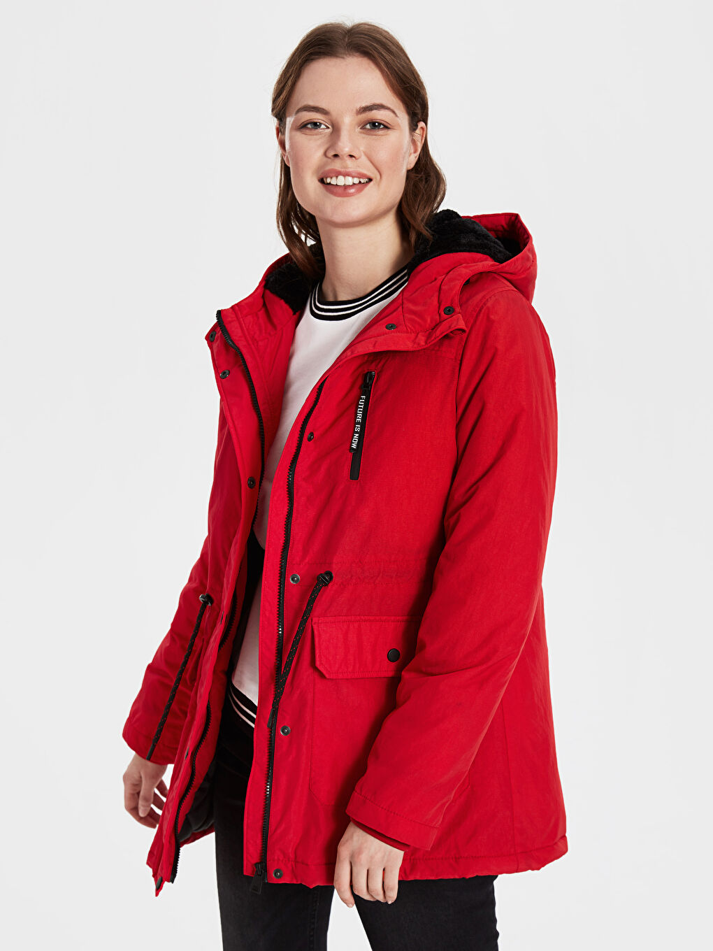LCW Vision Frau ROT Parka-Mantel -9WR538Z8-CRT