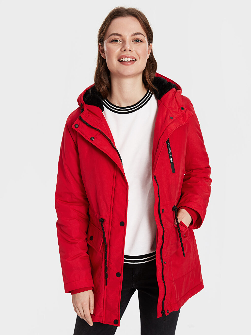 LCW Vision Frau ROT Parka-Mantel -9WR538Z8-CRT