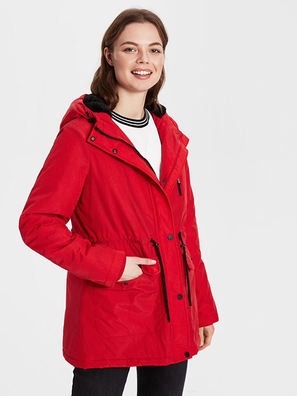 LCW Vision Frau ROT Parka-Mantel -9WR538Z8-CRT