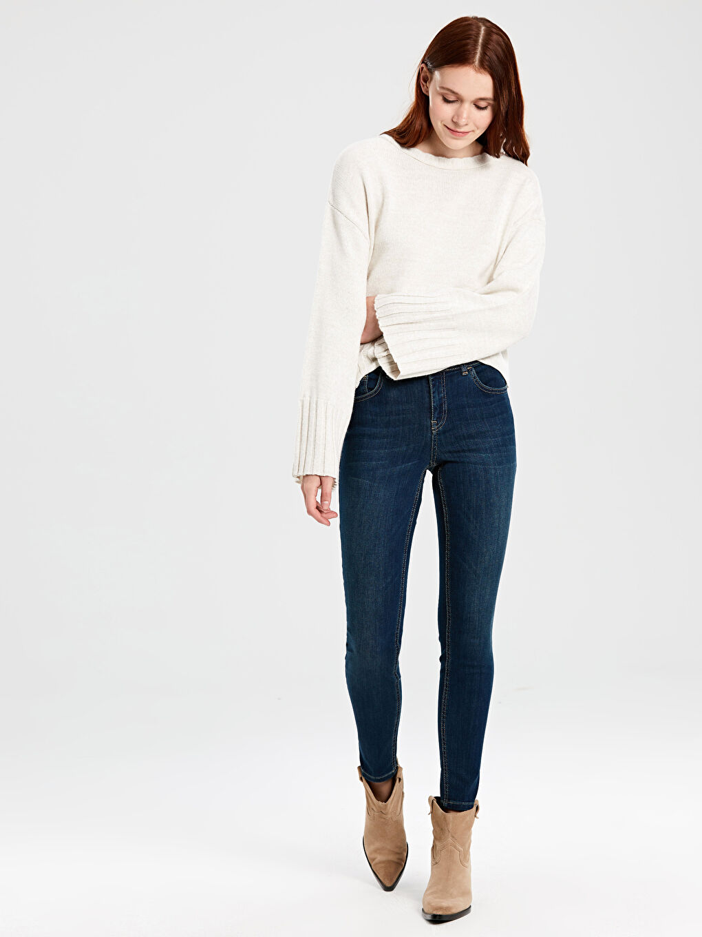 İndigo Skinny Fit Kadın Jean
