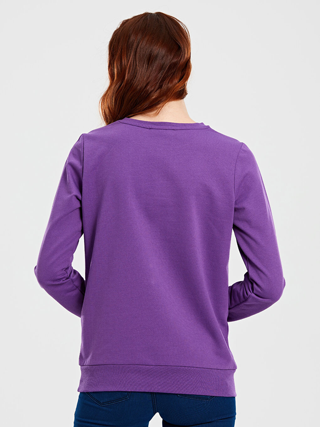 Женщины Фиолетовый Свитшот-2