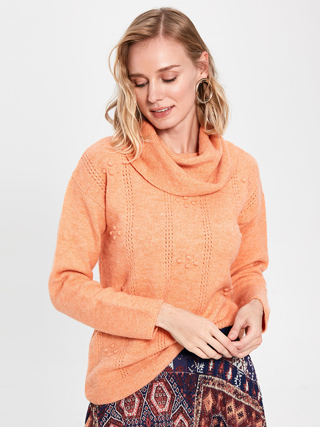 Әйелдерге арналған қалқан жағалы жемпір-1