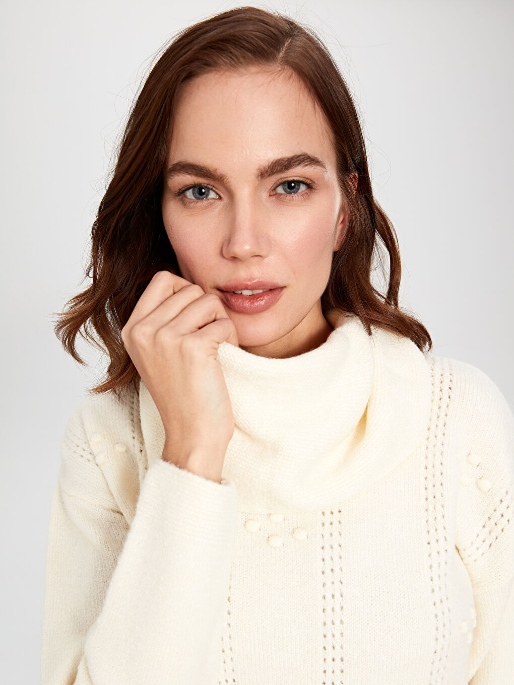 Әйелдерге арналған қалқан жағалы жемпір-3