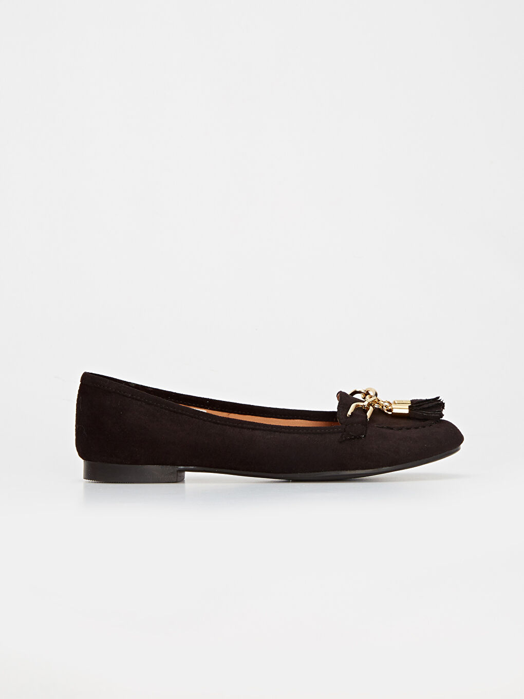 Siyah Püskül Detaylı Kadın Klasik Ayakkabı