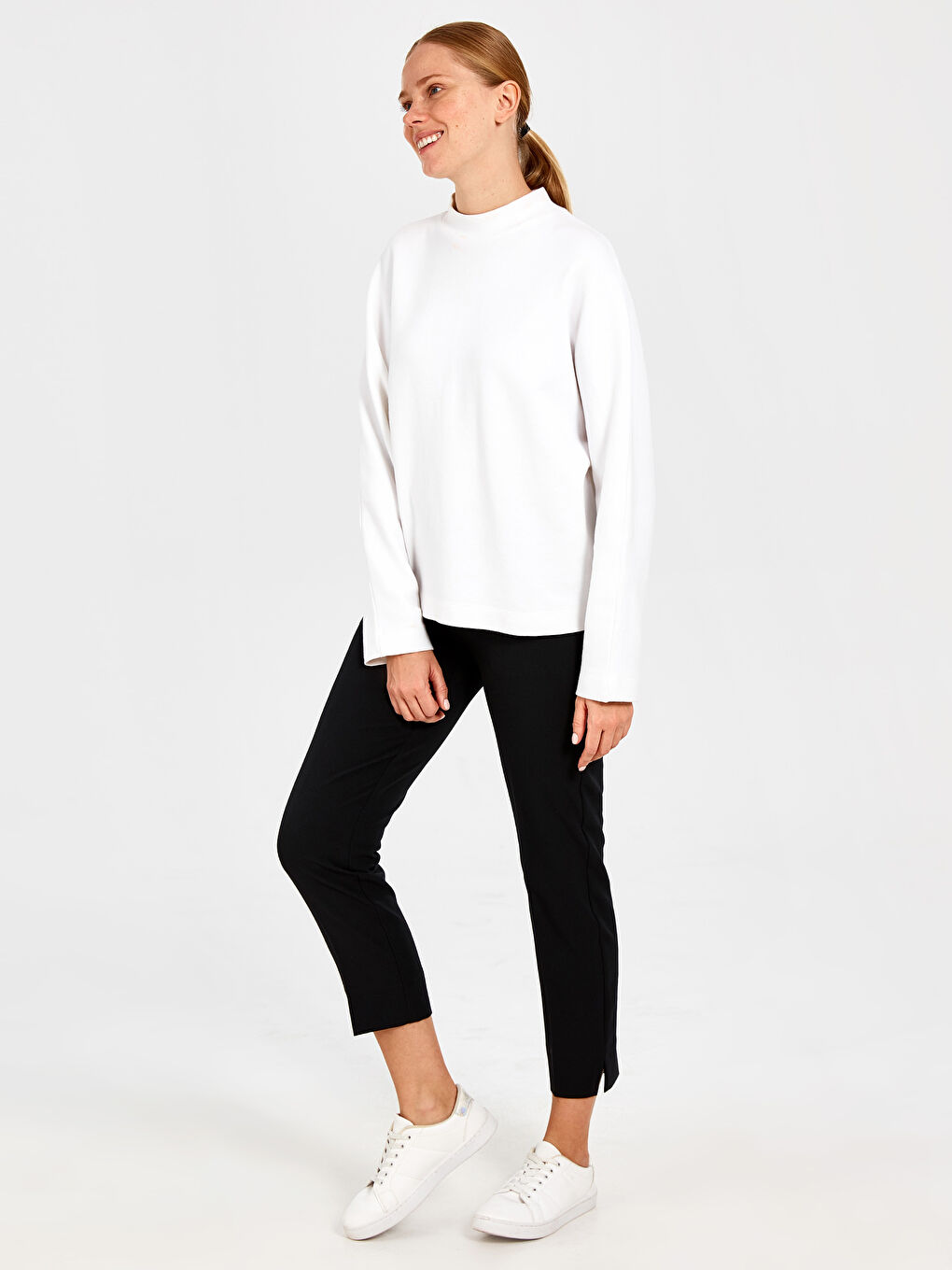 Elasticated Waist Women's Trousers-1