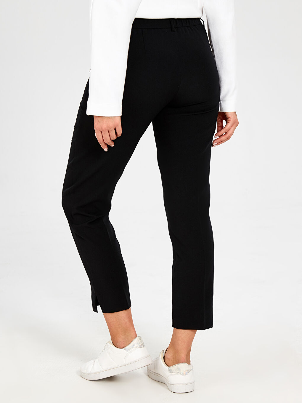 Elasticated Waist Women's Trousers-2
