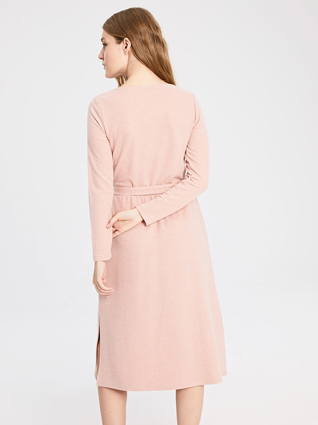 Parlak Pembe Elbise-2