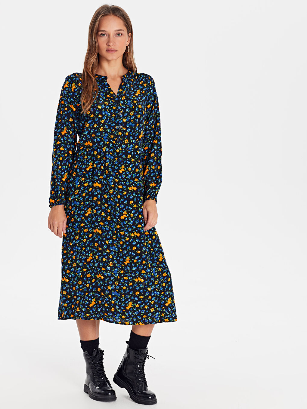 LCW Vision Woman BLUE Dress -9WS366Z8-LQQ