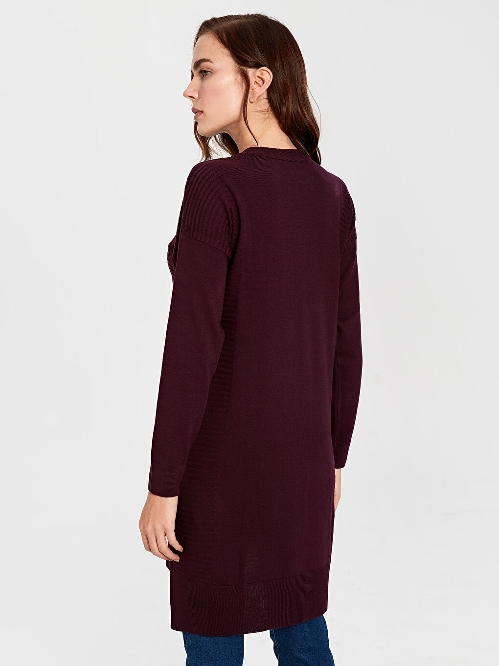 Mürdüm Bisiklet Yaka Kadın Tunik-3