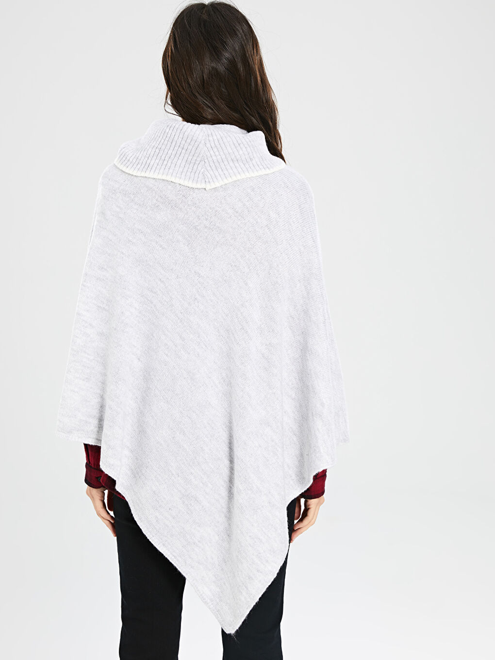 Poncho GRIS Femme-2