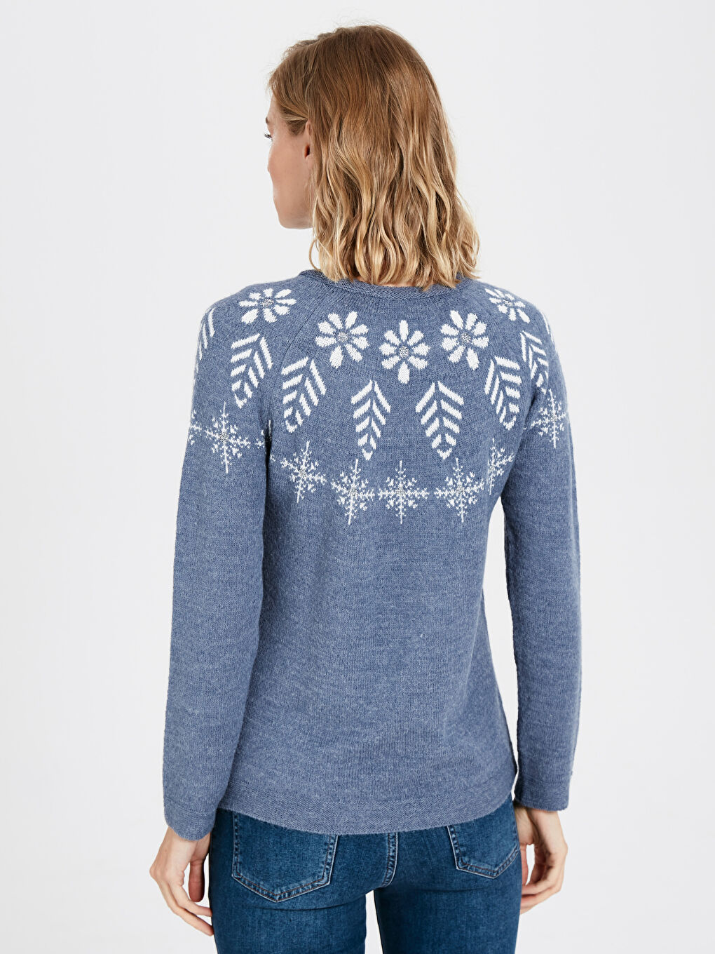 Mavi Jakarlı Kazak-2