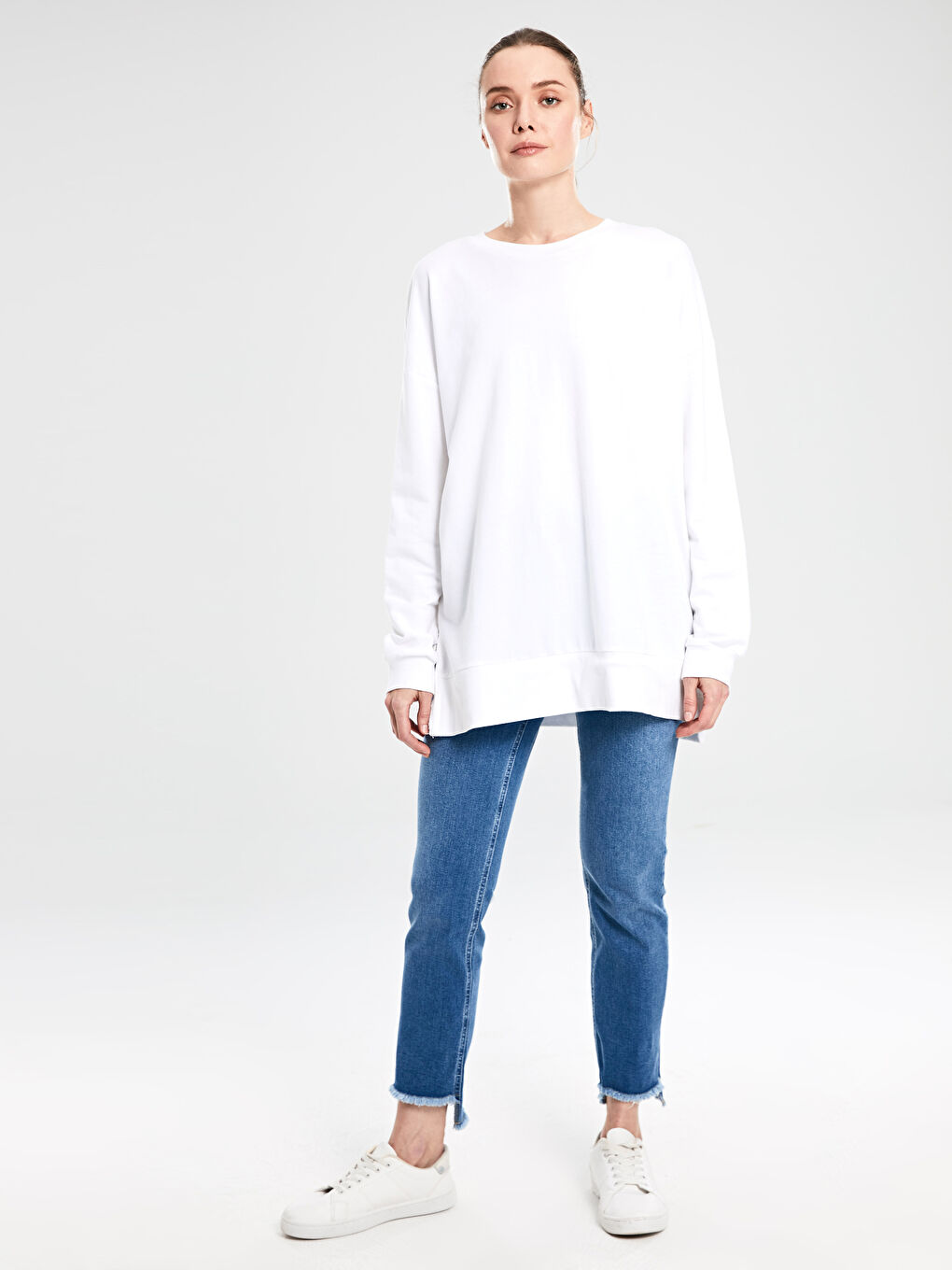 İndigo Standart Fit Kadın Jean-1