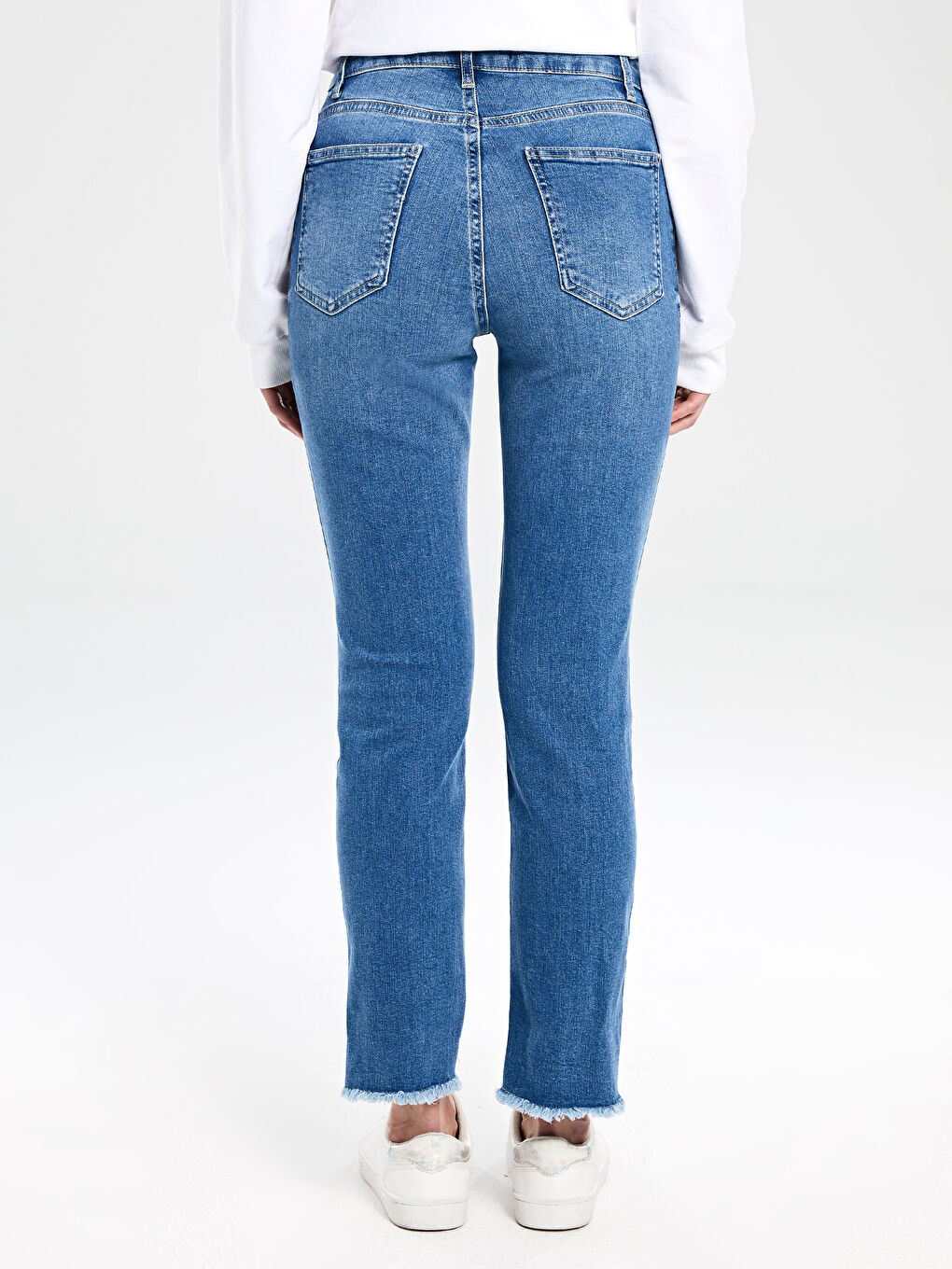 İndigo Standart Fit Kadın Jean-3