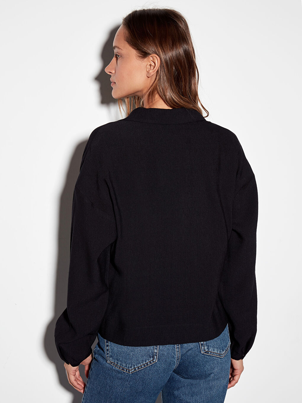 LCW Vision The knitted fabric from viscose Tops Women's Long Sleeve -9WS703Z8-CVL